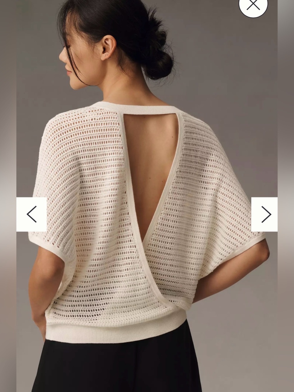 NWT Anthropologie open stitch sweater top S